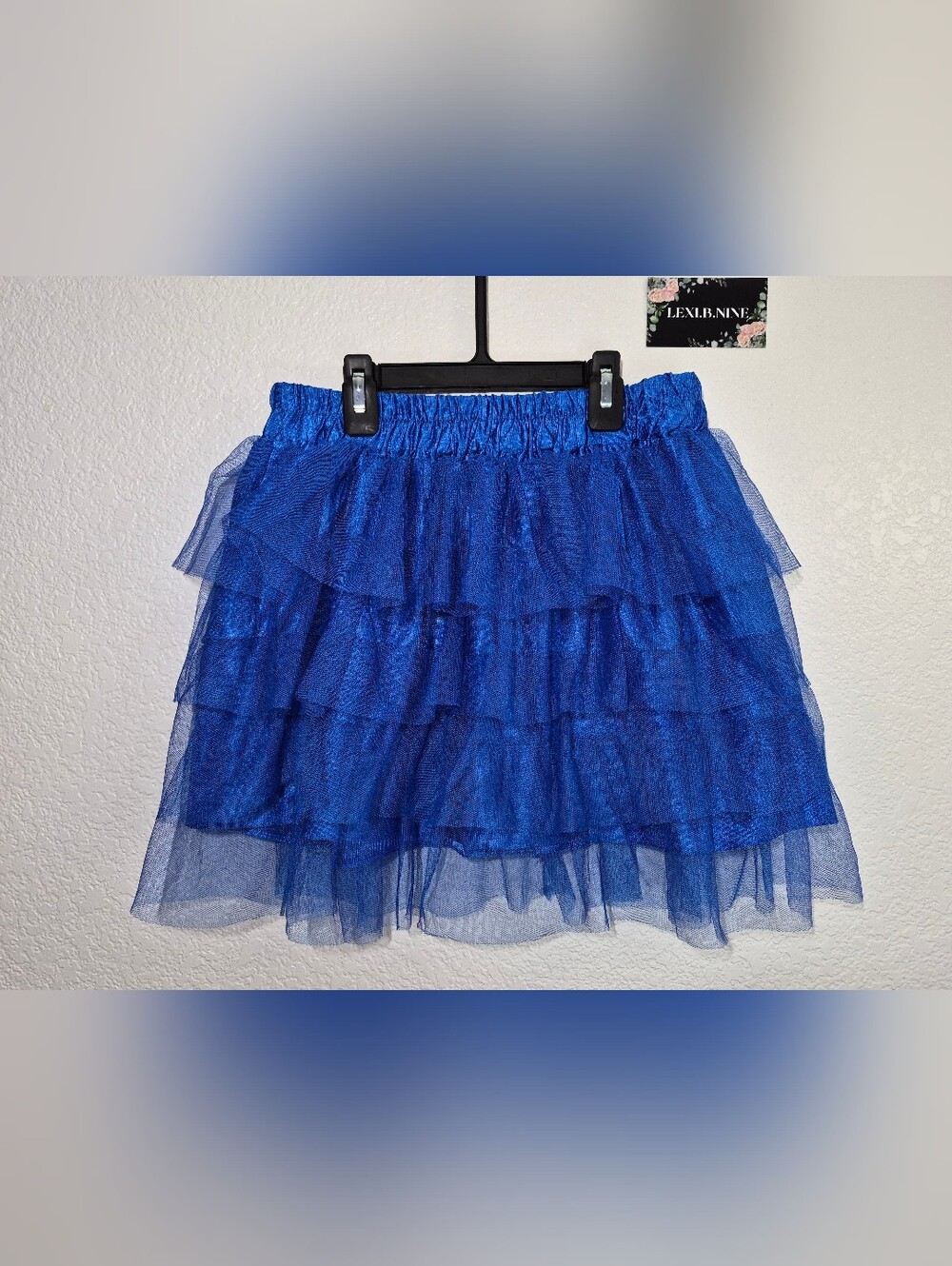 Blue Ruffle Halloween Costume Skirt For Sale